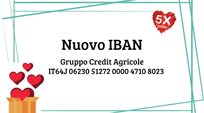 Nuovo IBAN e info per 5×1000